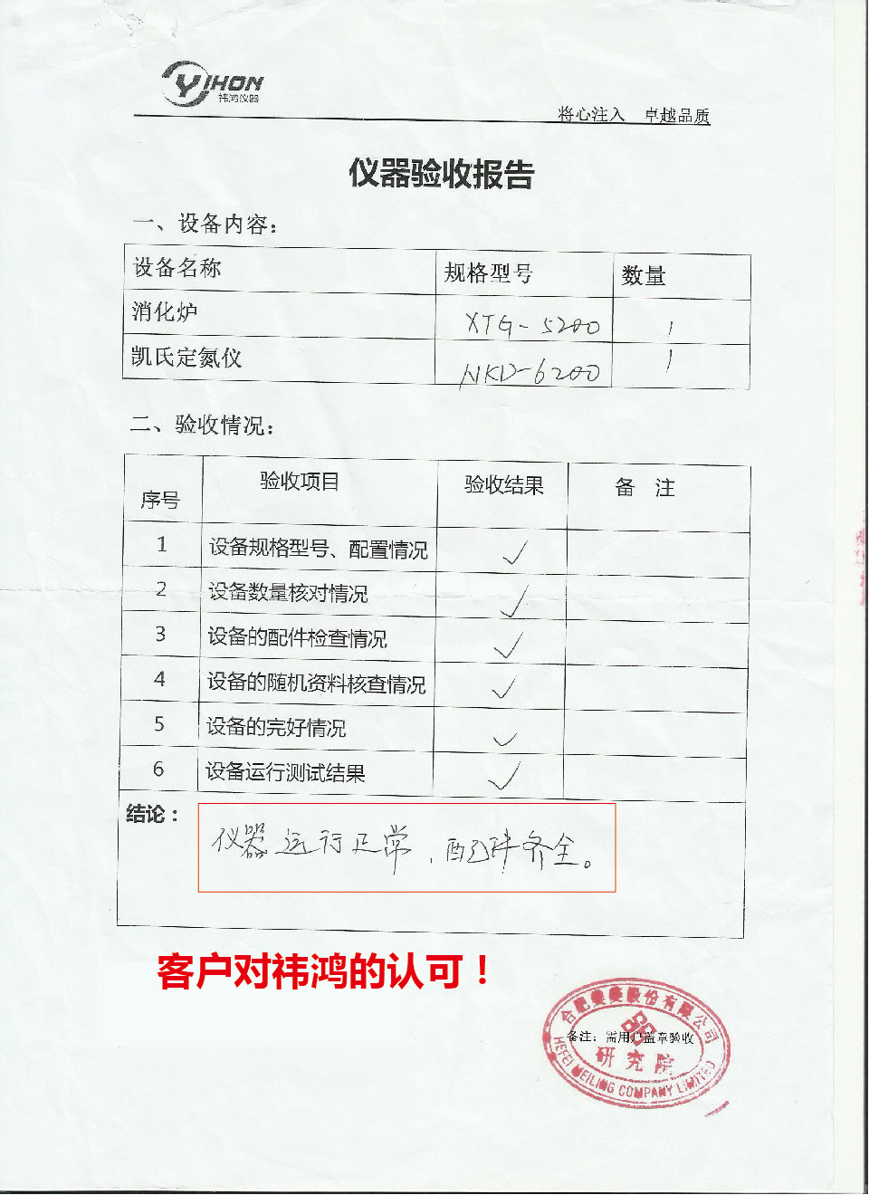 凱氏定氮儀報(bào)告 凱氏定氮儀報(bào)告